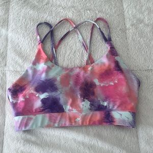 Small rainbow sports bra